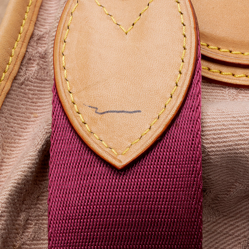 LOUIS VUITTON Louis Vuitton Monogram Denim Sunshine Shoulder Bag M93183  Leather Rose Gold Metal Fittings