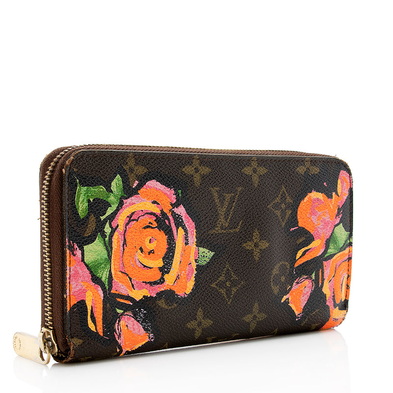 Louis Vuitton Limited Edition Monogram Roses Zippy Wallet (SHF-15275)