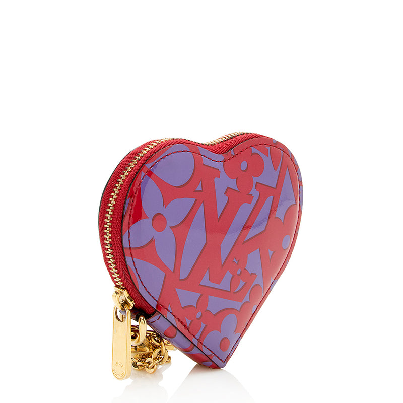 Louis Vuitton x Stephen Sprouse Pink Leopard Patent Heart Coin Purse  Collector at 1stDibs