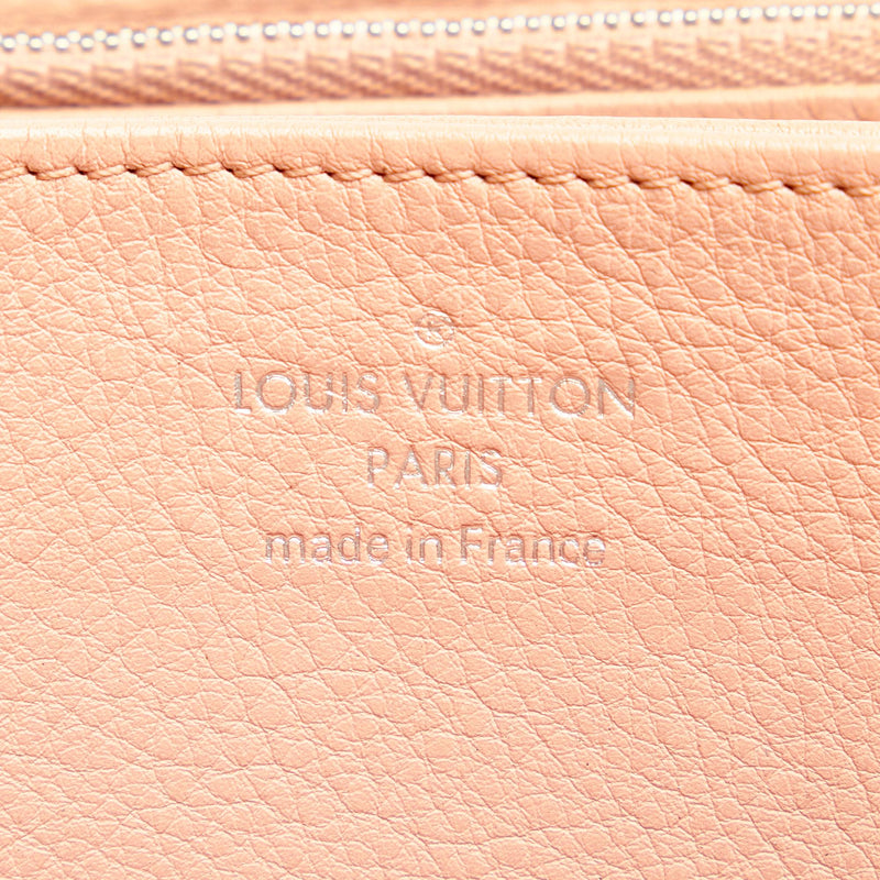 Auth Louis Vuitton M61868 NM Mahana Magnol Pink Zippy Wallet