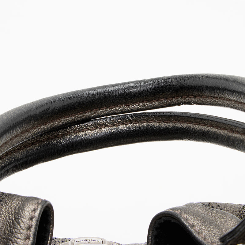 Louis Vuitton Metallic Mahina Leather L Hobo - FINAL SALE (SHF