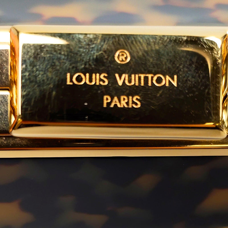 Louis Vuitton Limited Edition Tortoise Shell Acetate Goldtone Metal  Minaudiere Clutch Bag - Yoogi's Closet