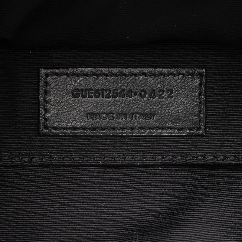 Boite Chapeau Souple MM Monogram Vernis Leather in Black