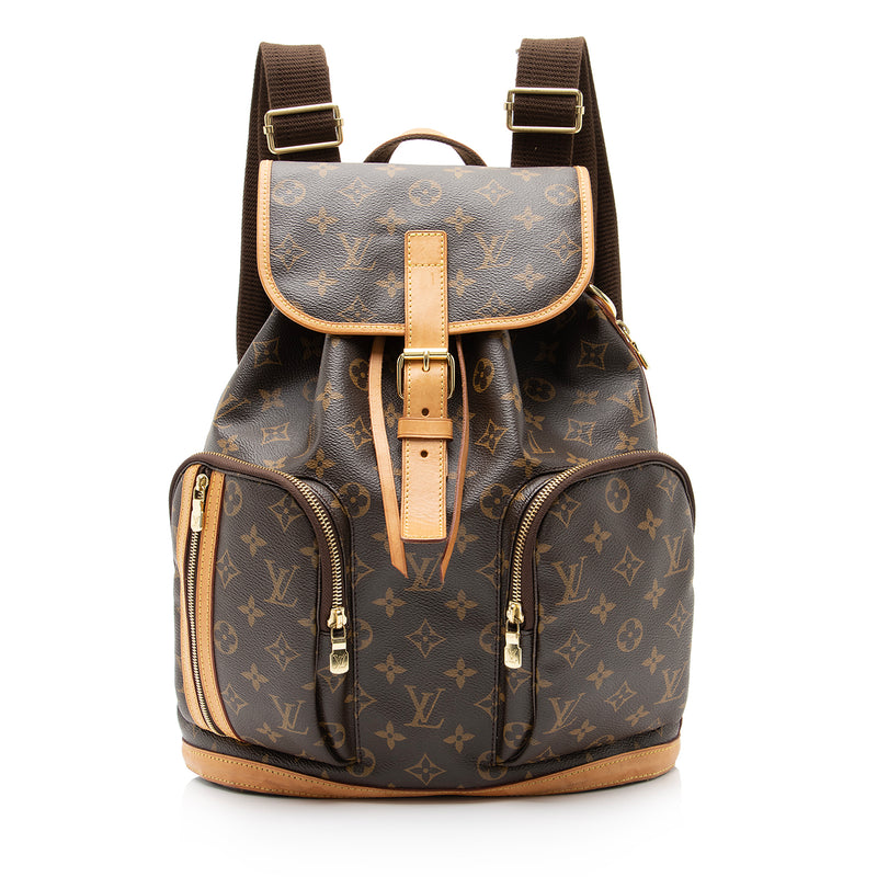 Louis+Vuitton+Bosphore+Backpack+Brown+Canvas for sale online