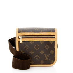 Louis Vuitton BAG ON BELT T75 Monogram Brown Leather Cloth ref