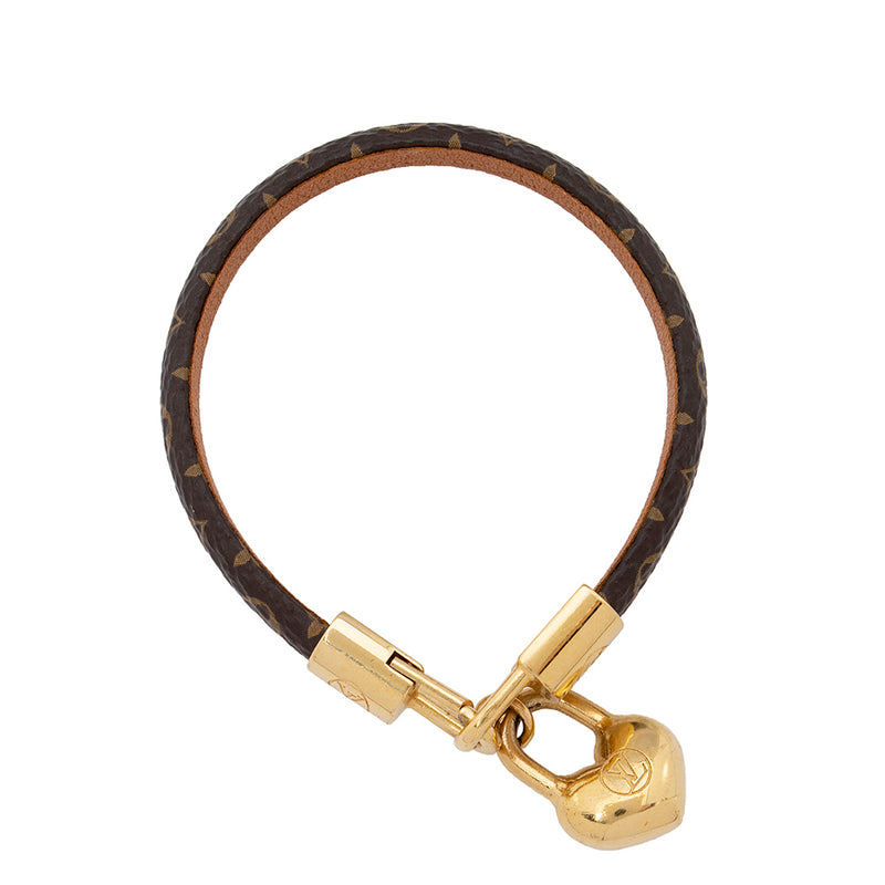 LOUIS VUITTON® Crazy In Lock Bracelet  Louis vuitton bracelet, Monogram  bracelet, Leather bracelet
