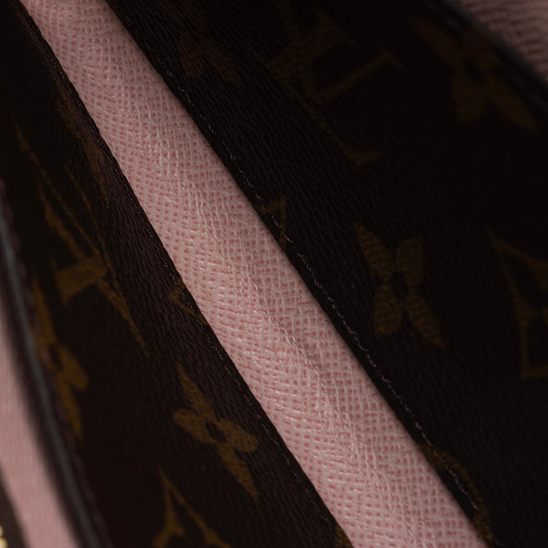 Louis Vuitton M60136 Emilie 錢夾錢包老花棕尺寸： 19.5x10x1.5cm