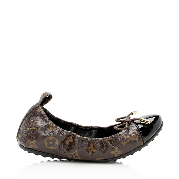 Louis Vuitton Monogram Canvas Flirty Ballerina Flats - Size 6 / 36 (SHF-21863)