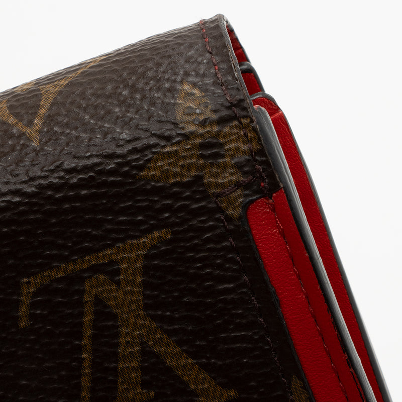 Louis Vuitton Monogram Flore Compact Wallet Fuchsia