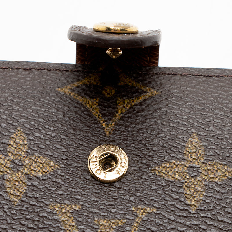 Louis Vuitton Monogram Canvas French Wallet (SHF-21172)