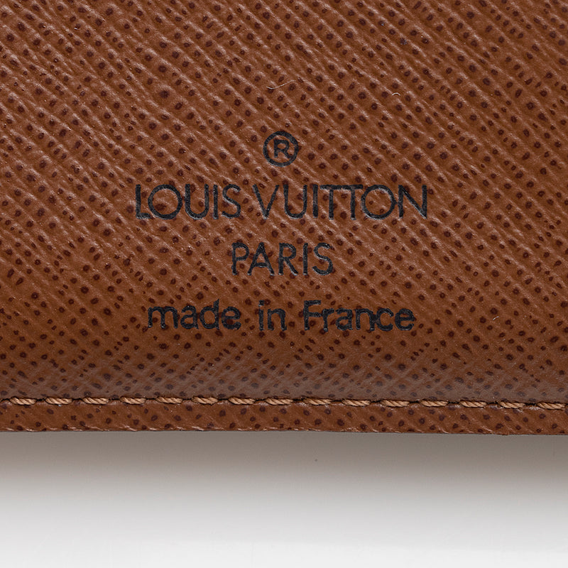 Louis Vuitton Monogram Canvas French Wallet (SHF-21172)