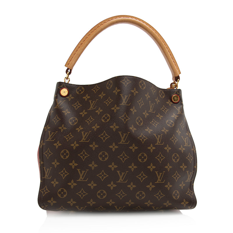 Louis Vuitton, Bags, Louis Vuitton Artsy Mm Monogram Canvas Leather Tote  Shoulder Bag Purse Handbag