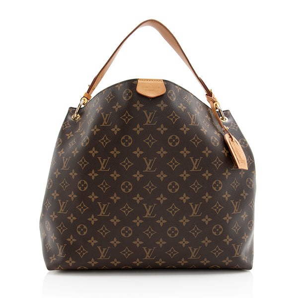 Louis Vuitton Monogram Canvas Graceful MM Hobo (SHF-21137)