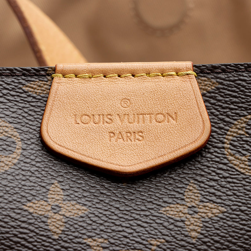 Louis Vuitton Monogram Canvas Graceful MM Hobo (SHF-21137)