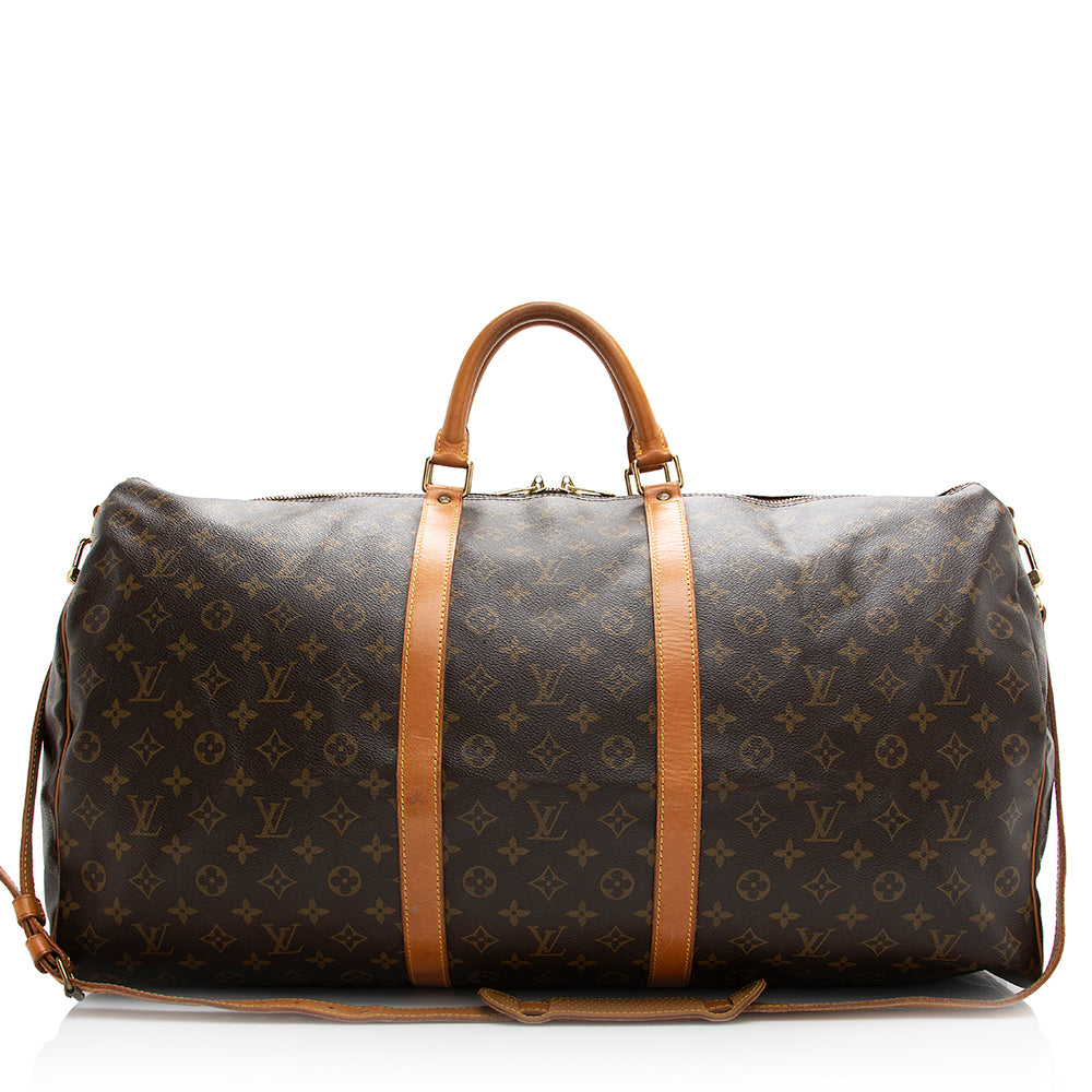 Louis Vuitton Vintage Monogram Canvas Keepall Bandouliere 60 Duffle Ba –  LuxeDH