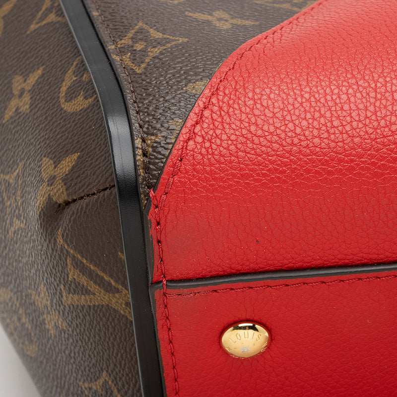Louis Vuitton Kimono Handbag Monogram Canvas and Leather PM Brown, Red
