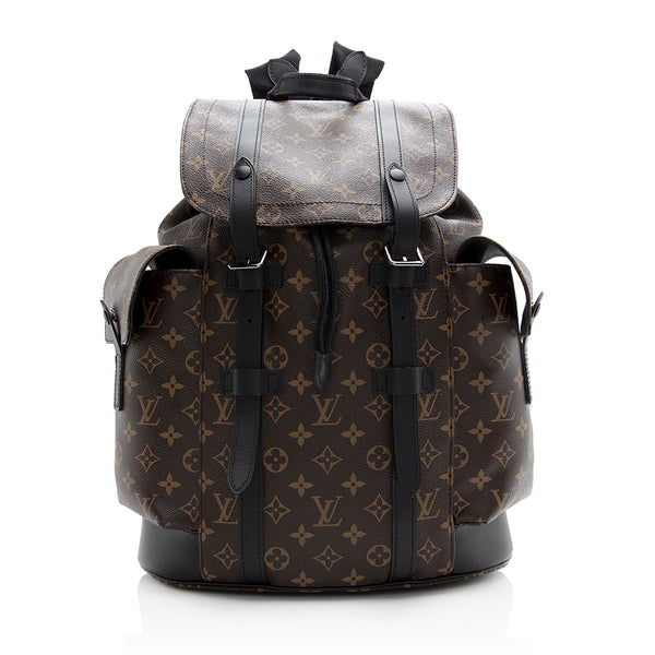 Louis Vuitton Monogram Canvas Macassar Christopher PM Backpack (SHF-21370)