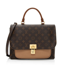 Louis Vuitton Marignan Handbag Monogram Canvas With Leather