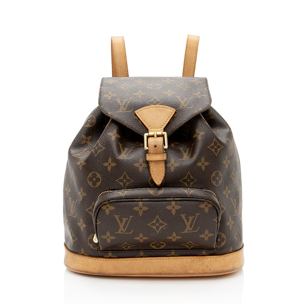 Louis Vuitton Monogram Canvas Montsouris MM Backpack (SHF-21416)