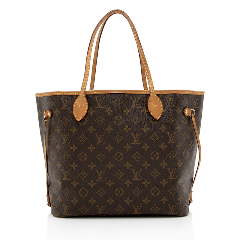 LOUIS VUITTON, Neverfull MM in Brown Monogram Canvas and Golden