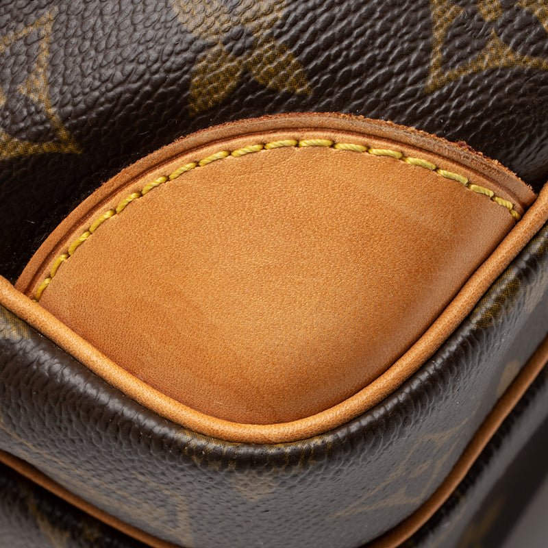 Shop for Louis Vuitton Monogram Canvas Leather Nile MM Shoulder