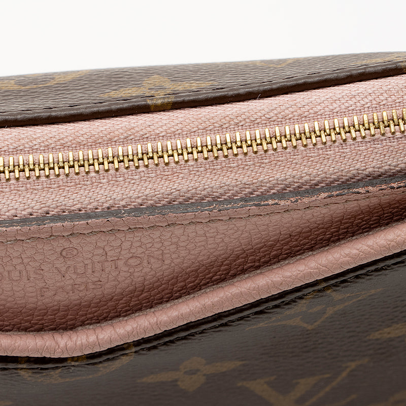 Louis Vuitton LV Pallas bag/clutch Brown Leather ref.381428 - Joli