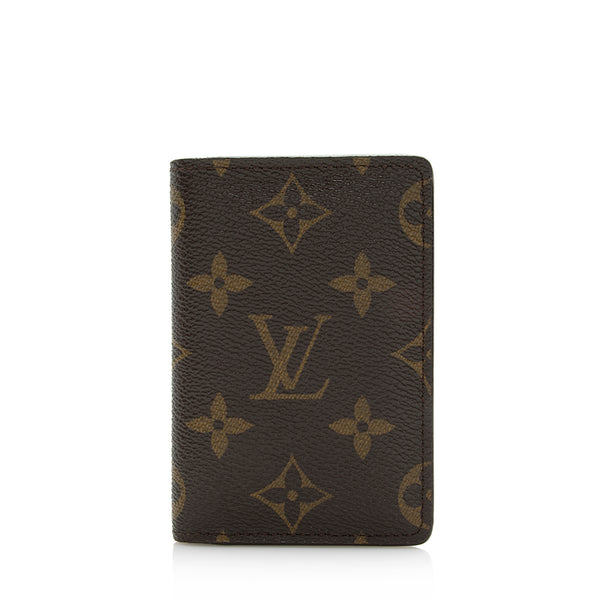 Louis Vuitton Monogram Canvas Pocket Organizer Wallet (SHF-21824)