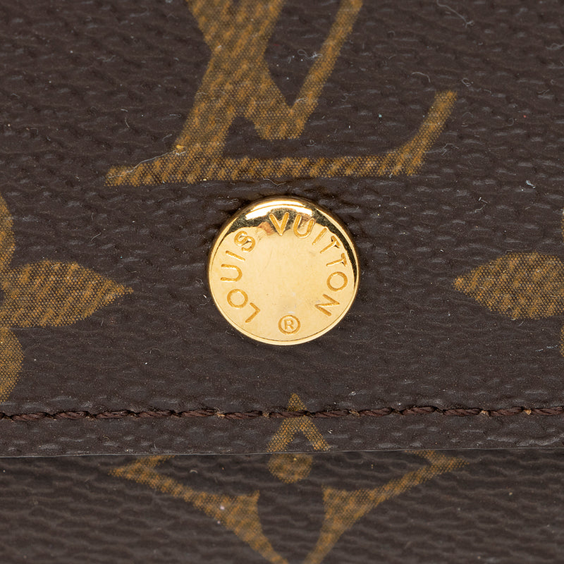 Louis Vuitton Monogram Canvas Porte Monnaie Plat Coin Case (SHF