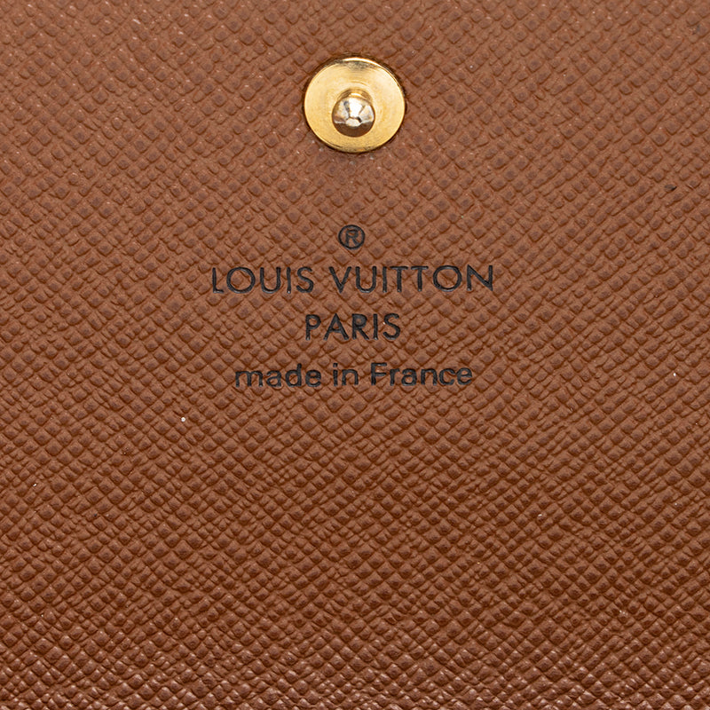 Louis Vuitton Porte Trésor Mini Lin International Wallet