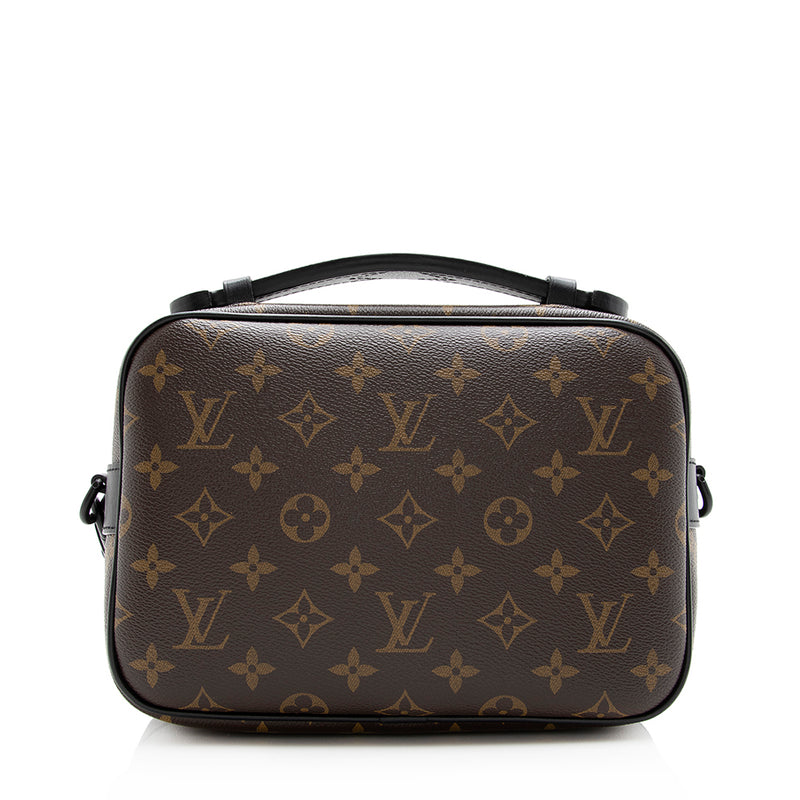 Louis Vuitton BrownBlue Monogram Canvas S Lock Shoulder Bag Louis Vuitton   TLC