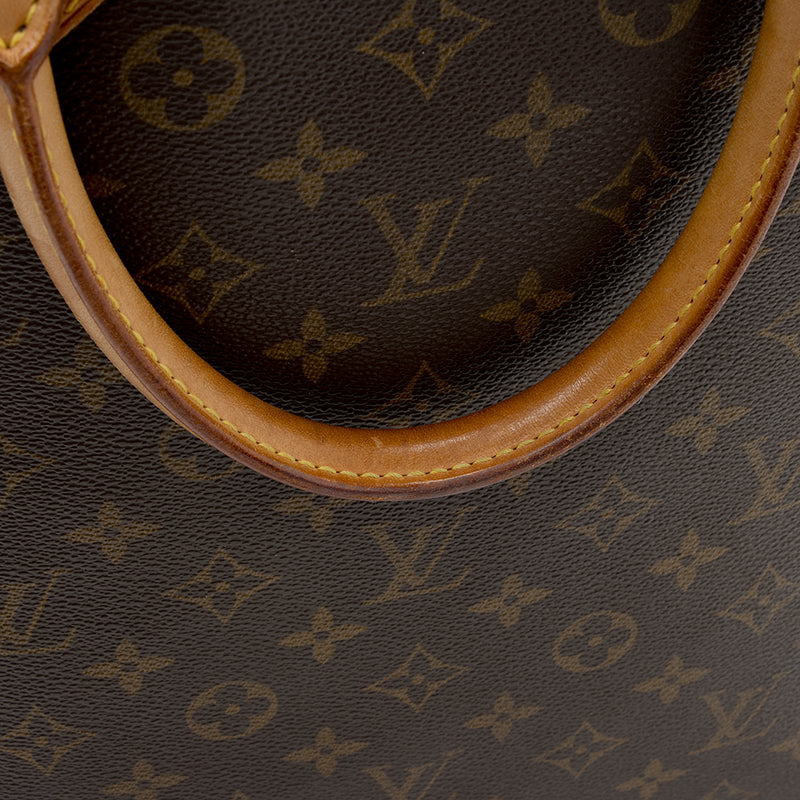 Louis Vuitton Vintage Monogram Canvas Sac Plat Tote (SHF-20941)