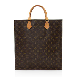 Louis Vuitton Vintage Monogram Canvas Sac Plat Tote (SHF-20941)