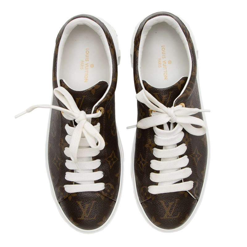 Louis Vuitton Monogram Canvas Time Out Sneakers - Size 9.5 / 39.5