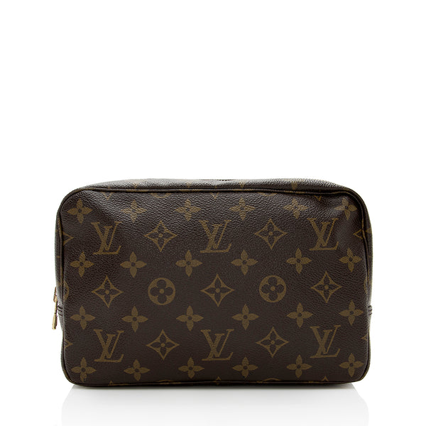 Louis Vuitton Vintage Monogram Canvas Trousse Toiletry Pouch 23 (SHF-18546)