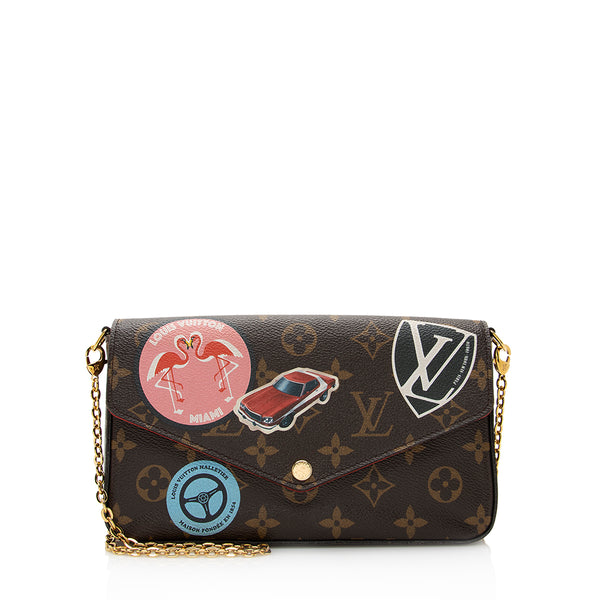 Louis Vuitton World Tour Pochette Monogram Canvas Bag