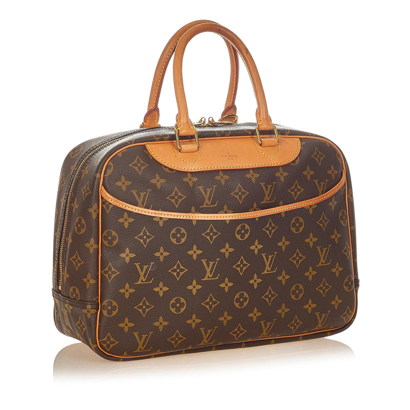 Authentic Louis Vuitton Monogram Deauville Hand Bag Purse Preowned