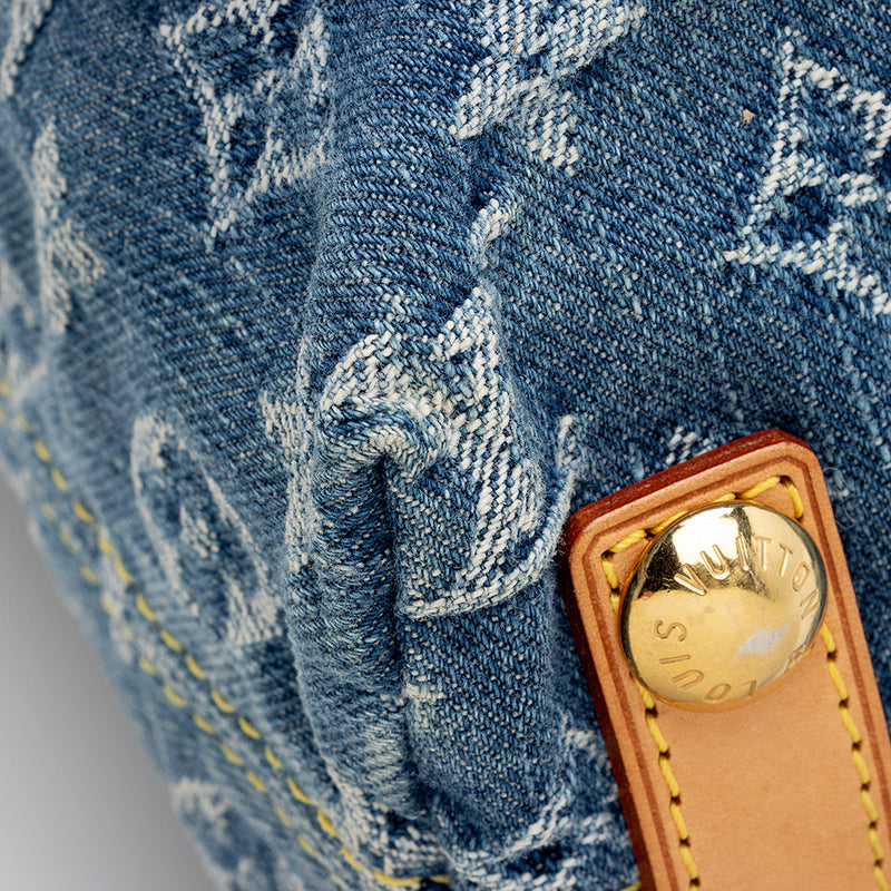Louis Vuitton - Authenticated Handbag - Denim - Jeans Green for Women, Good Condition