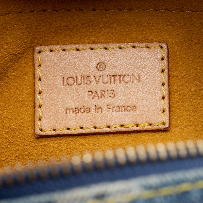 Louis Vuitton Monogram Denim Baggy PM Shoulder Bag (SHF-21107