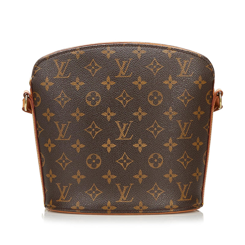 Brown Louis Vuitton Monogram Drouot Crossbody Bag