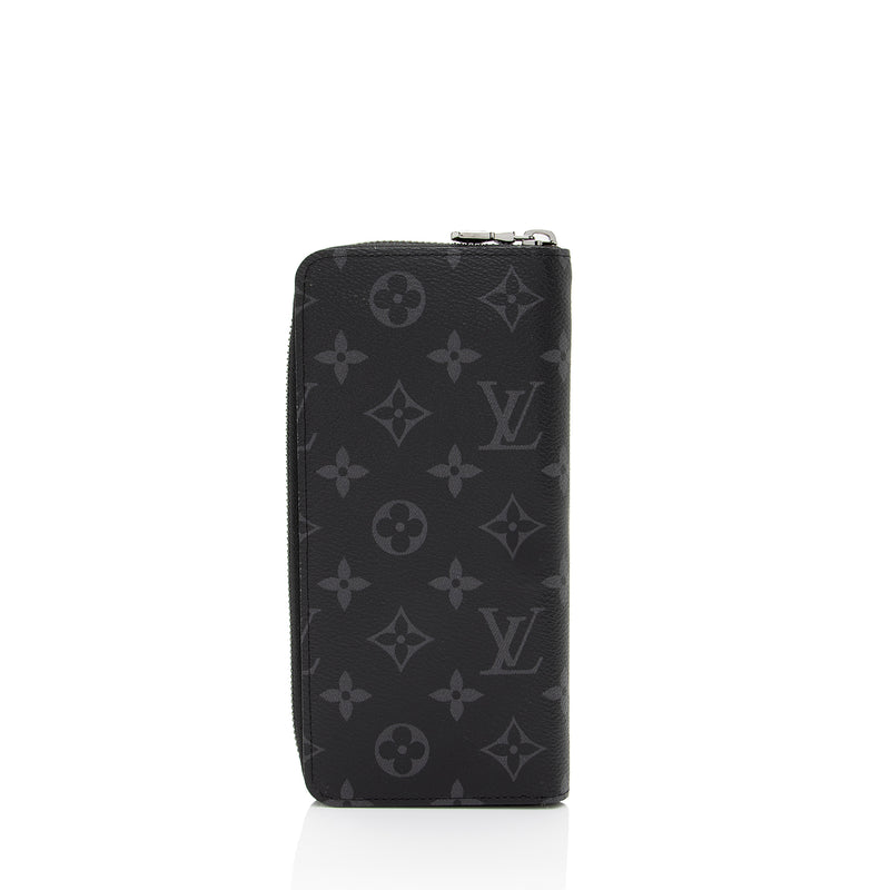 Louis Vuitton Black Leather Vertical Wallet