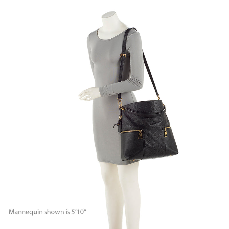Louis Vuitton Melie Handbag Monogram Empreinte Leather Noir