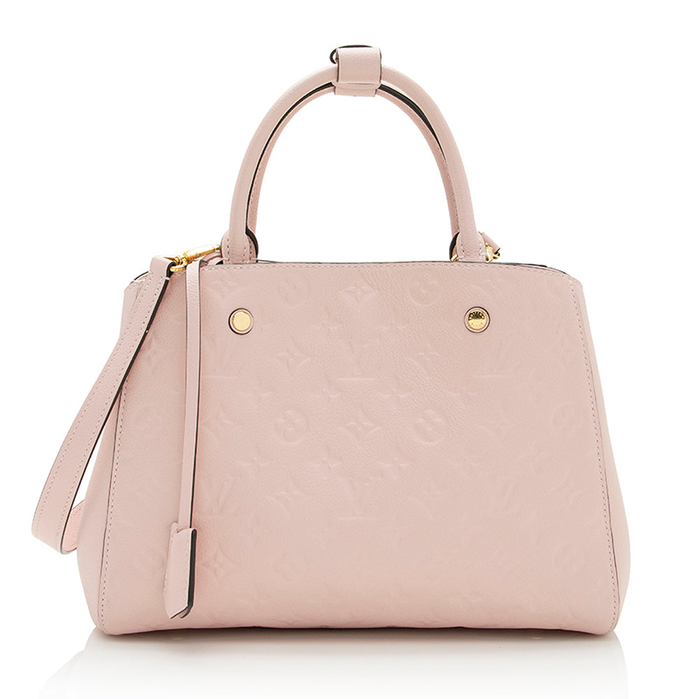 Louis Vuitton Monogram Montaigne BB - Brown Handle Bags, Handbags