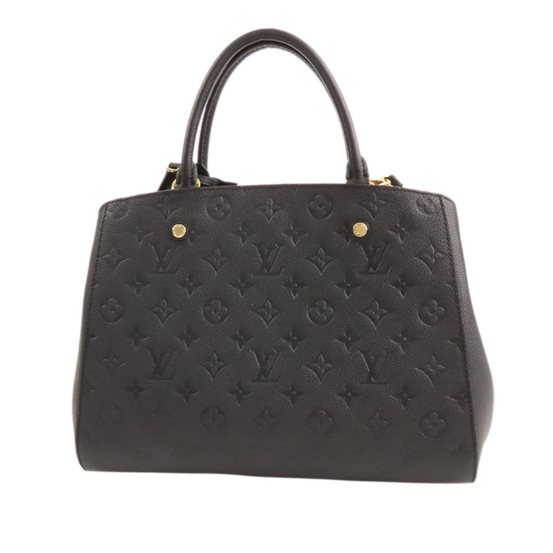 Louis Vuitton Black Monogram Empreinte Montaigne GM Bag