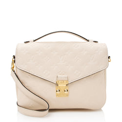 Louis Vuitton Metis Pochette Cream Empreinte Leather Shoulder Bag