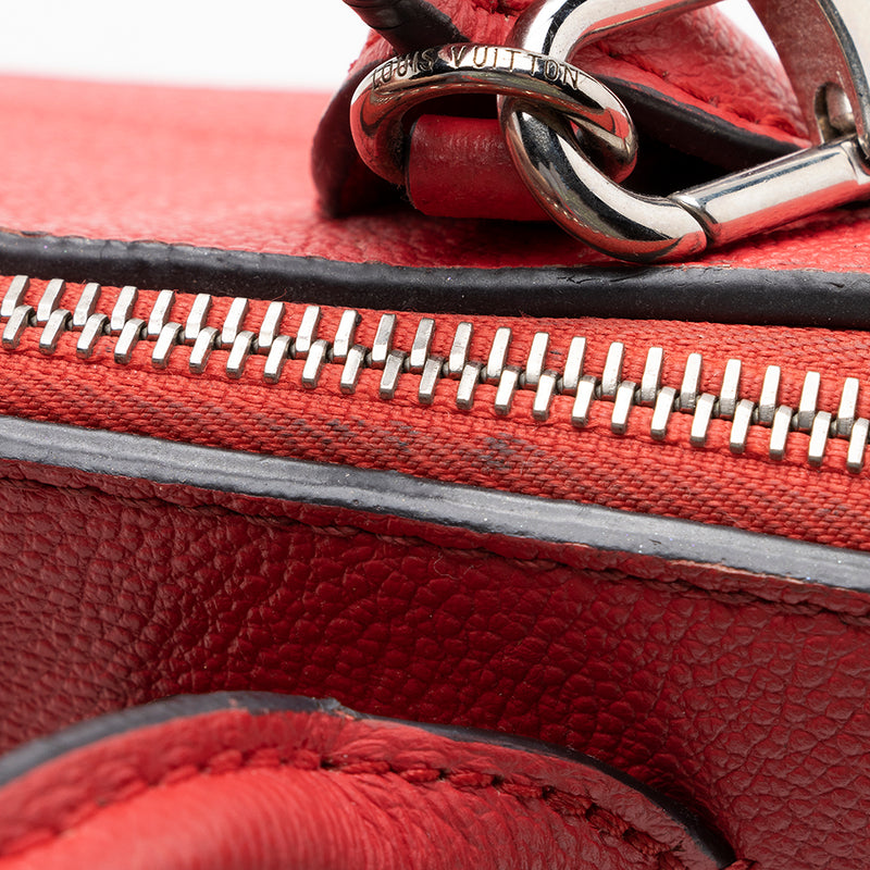 Red Louis Vuitton Monogram Empreinte Pont Neuf Mini Satchel