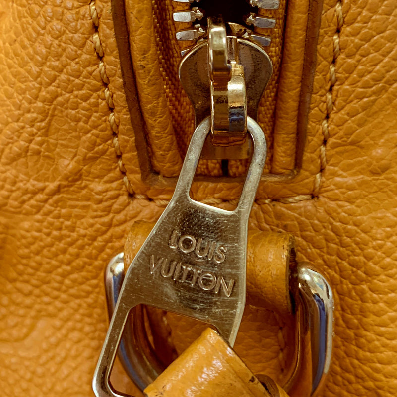 Louis Vuitton Orange Monogram Empreinte Speedy Bandouliere 25