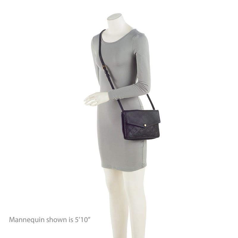 Louis Vuitton Monogram Empreinte Twinset Shoulder Bag (SHF-21462)