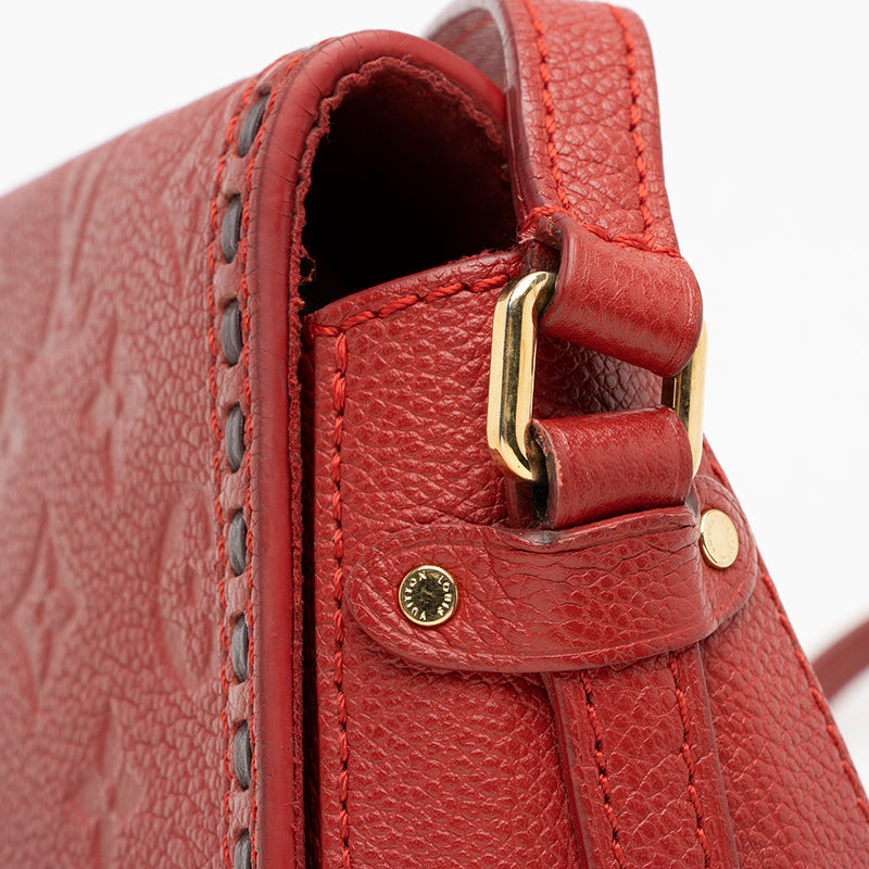 Louis Vuitton Red Monogram Empreinte Junot Crossbody Bag Leather