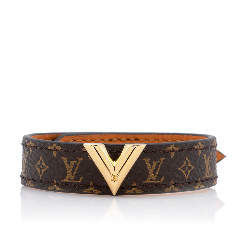Louis Vuitton, Jewelry, Louis Vuitton Bracelet Vernis Leather Brown Women