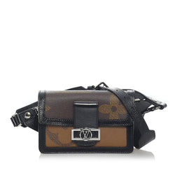Pre-owned Louis Vuitton Dauphine Belt Bag Leather Handbag In Brown